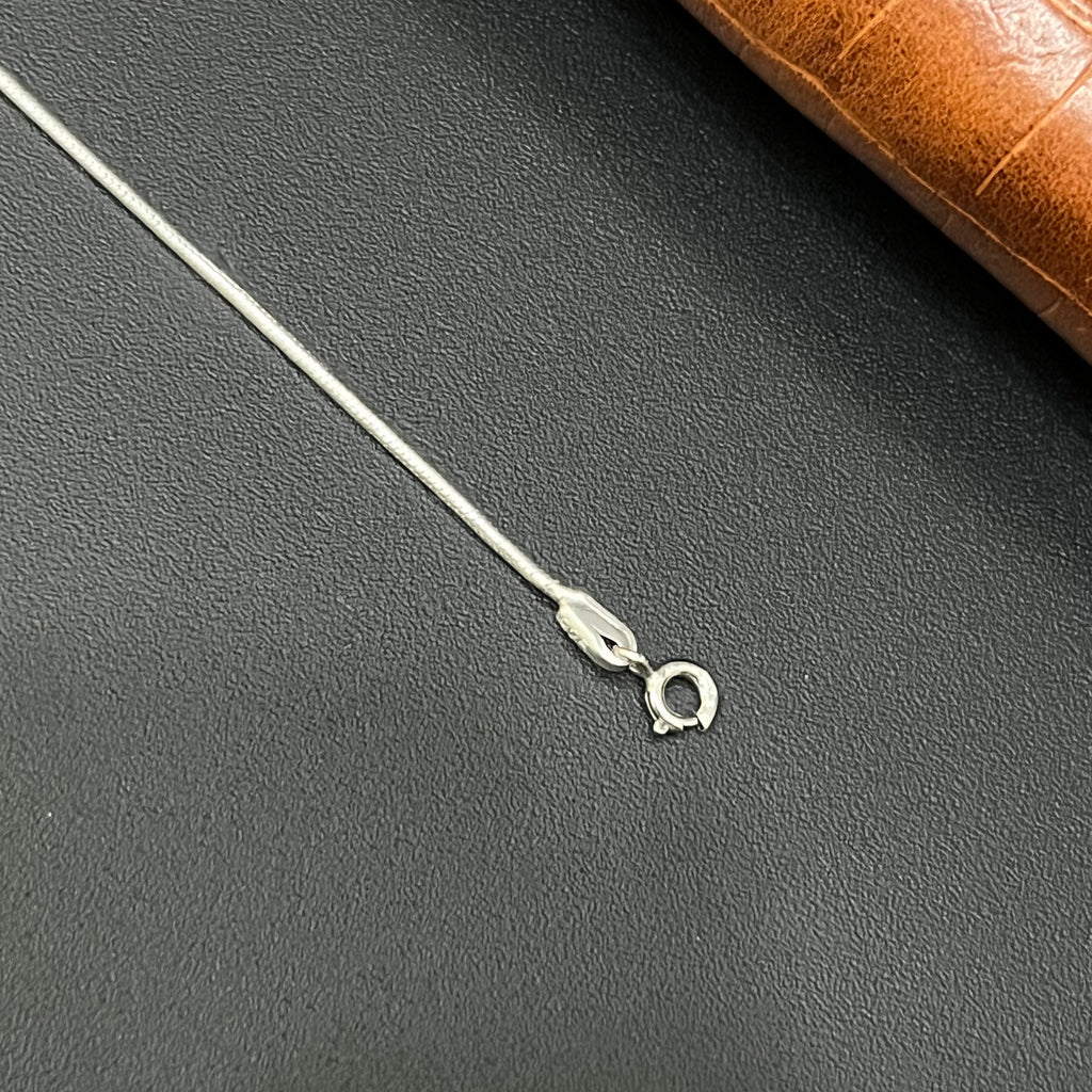 Silver Ladies Anklet Snake Chain 12inches