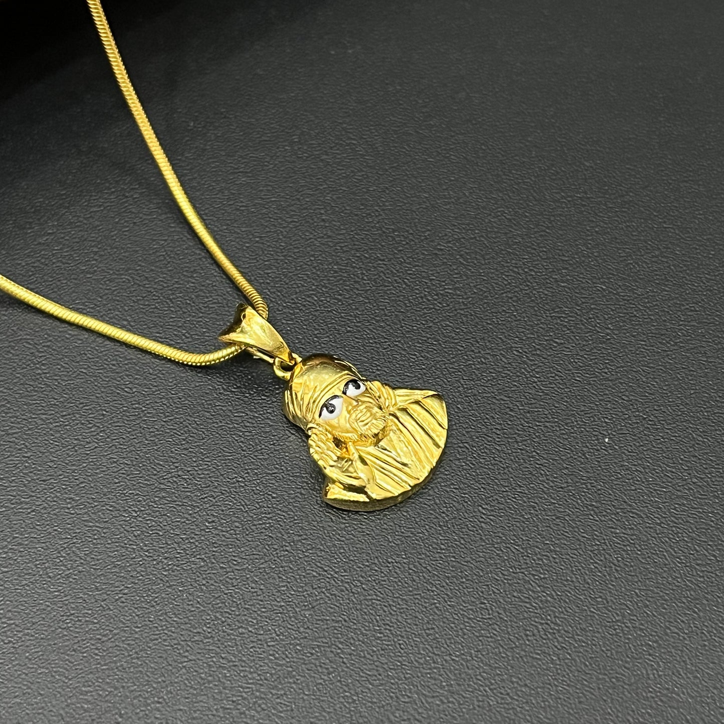 Silver Sai Baba Gold Finished Pendant
