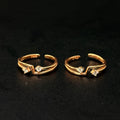 Ladies Toe Rings Multi Line