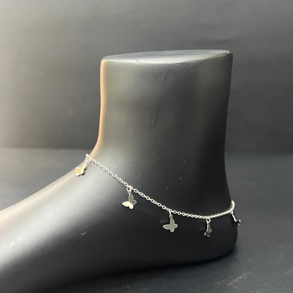 Ladies Anklet Butterfly Charms
