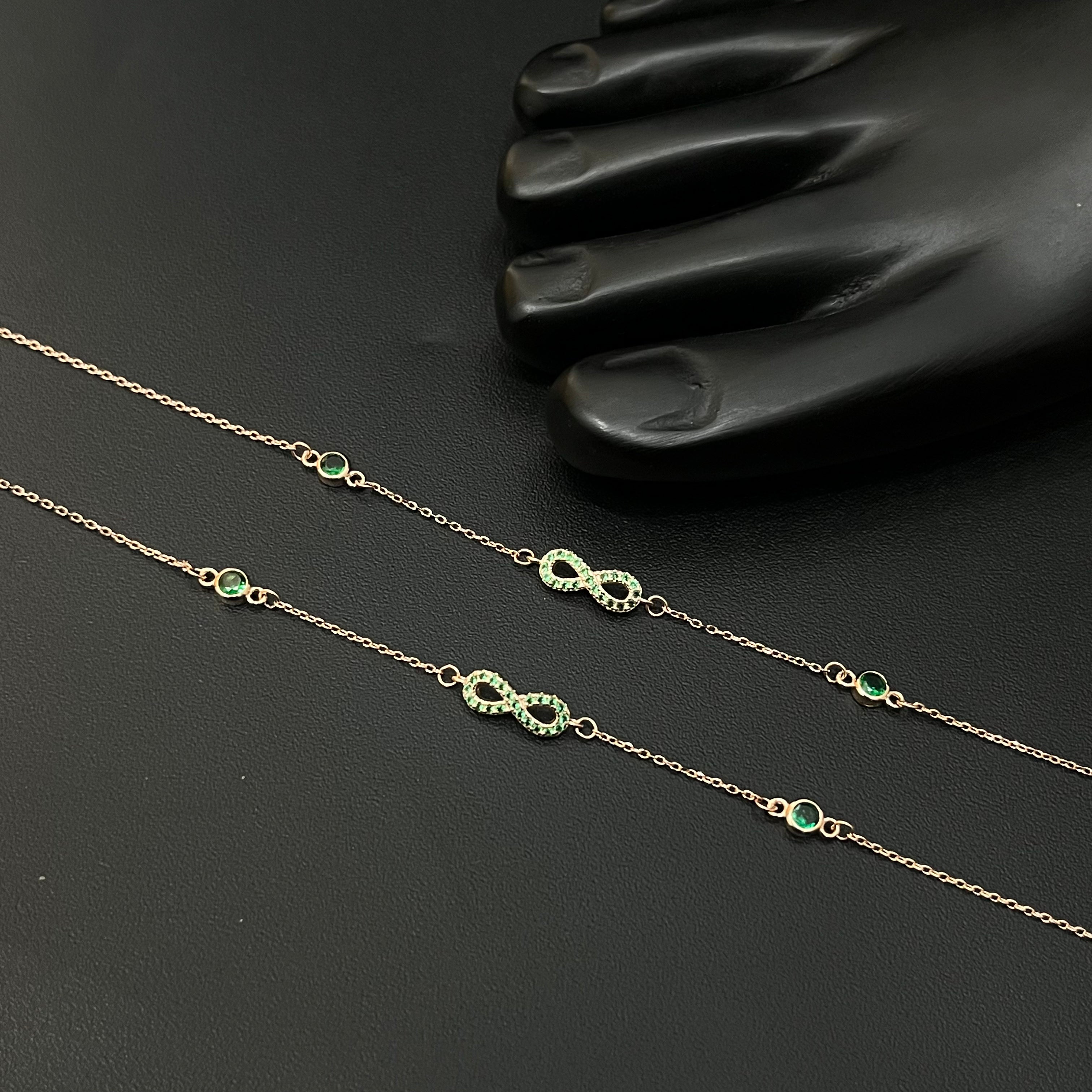 Ladies Silver Anklet Infinity