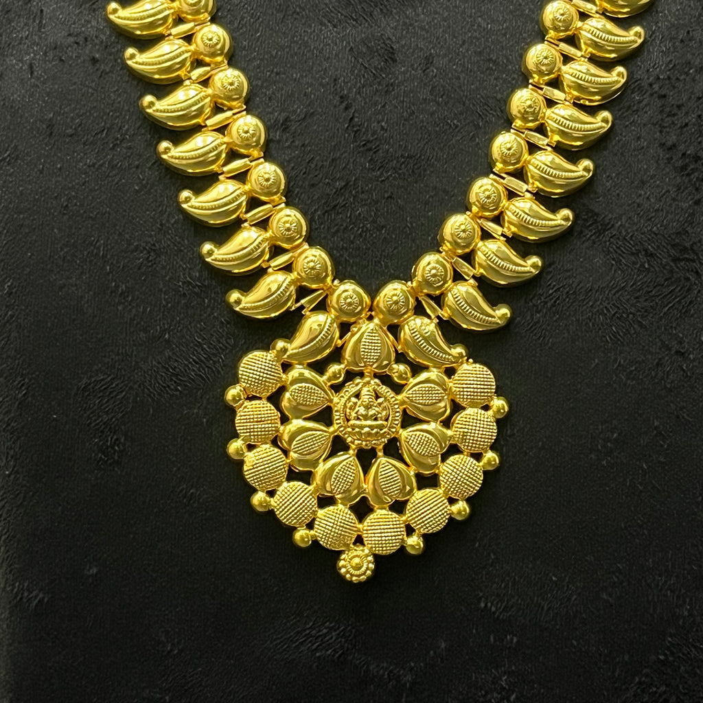 Silver Kerala Haram Gold Finished 925 KH1