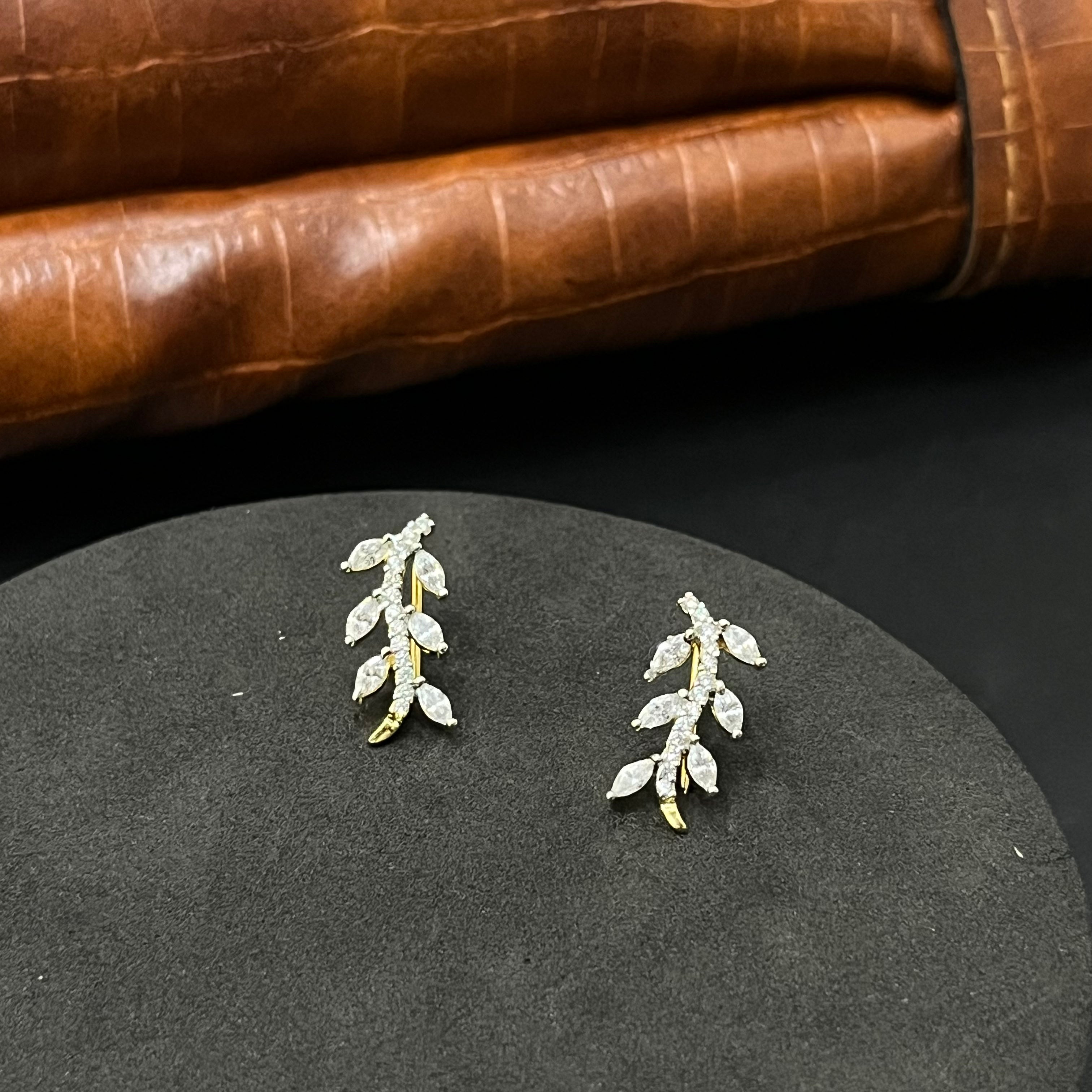Silver Ladies  Earcuffs DS 2 Leaf