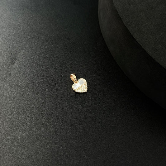 Ladies Pendant Heart RoseGold