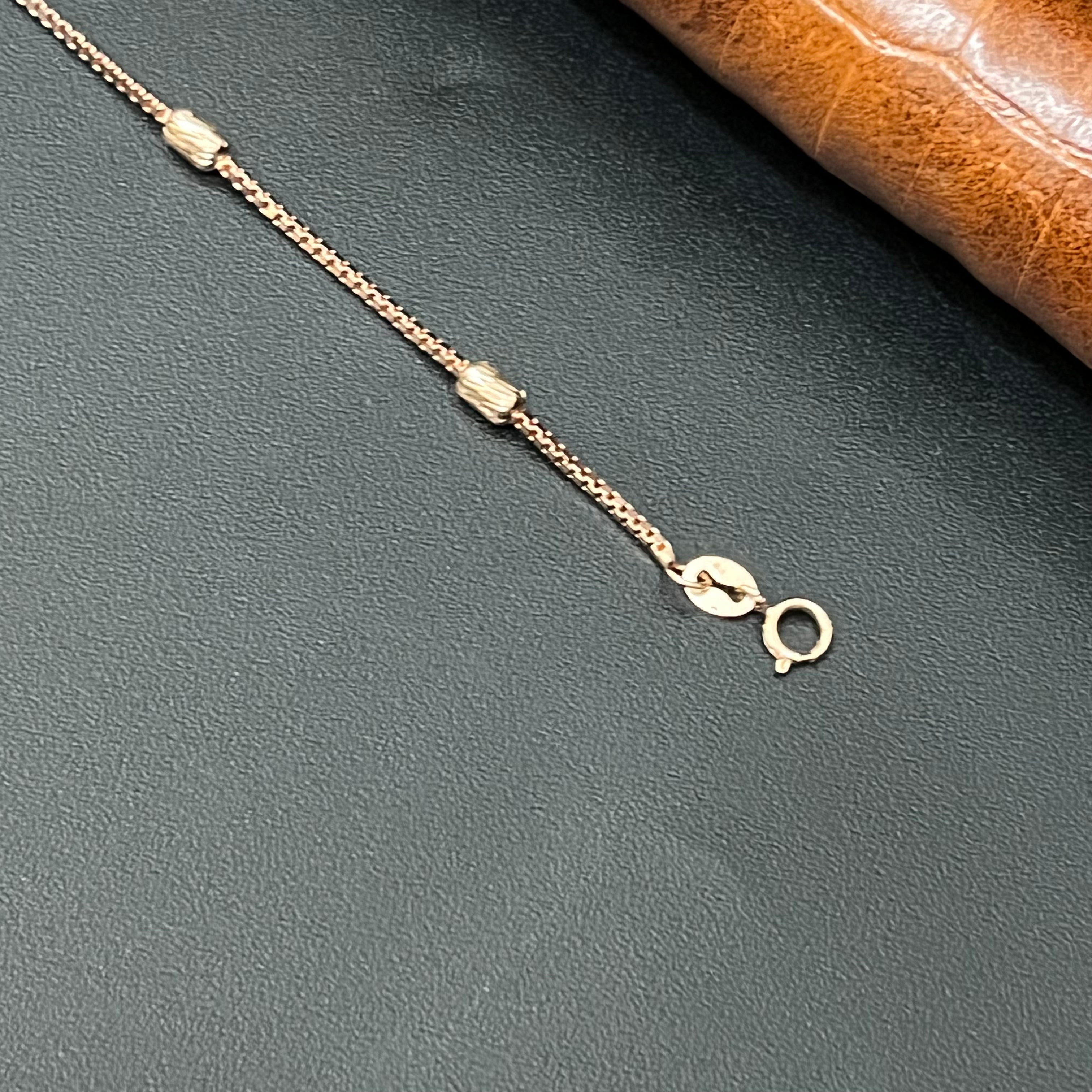 Silver Ladies Chain Balls Rosegold 925