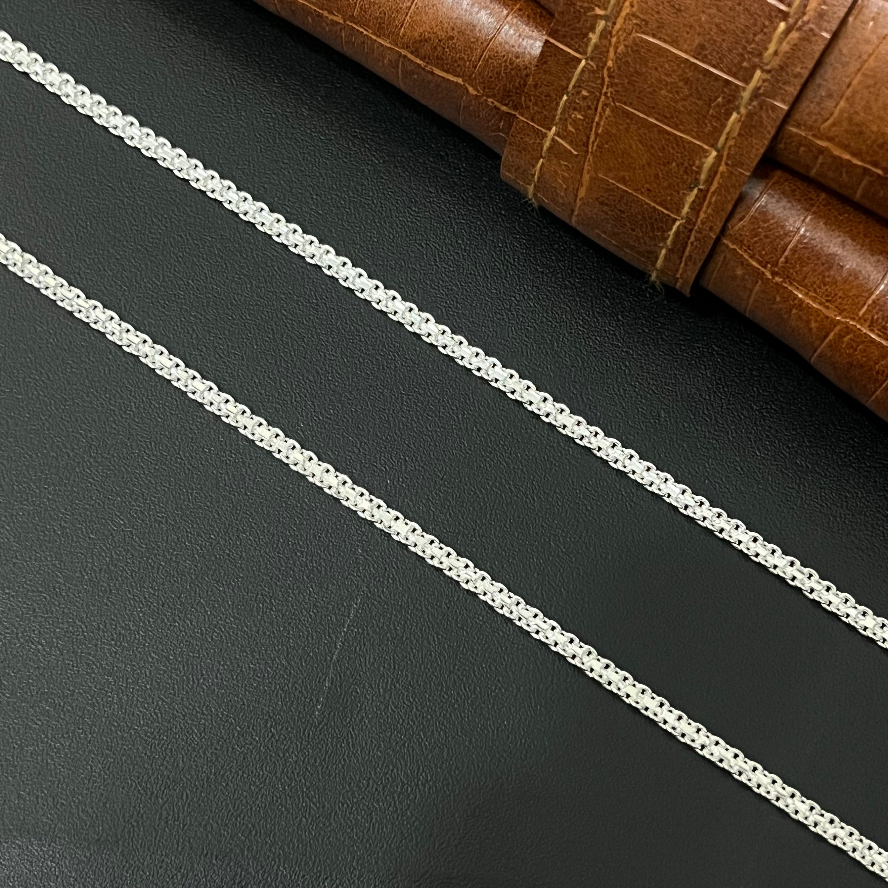 Silver Mens Chain Flat 18inches 925