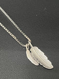 .Ladies Pendant Chain Italian Double Leaf