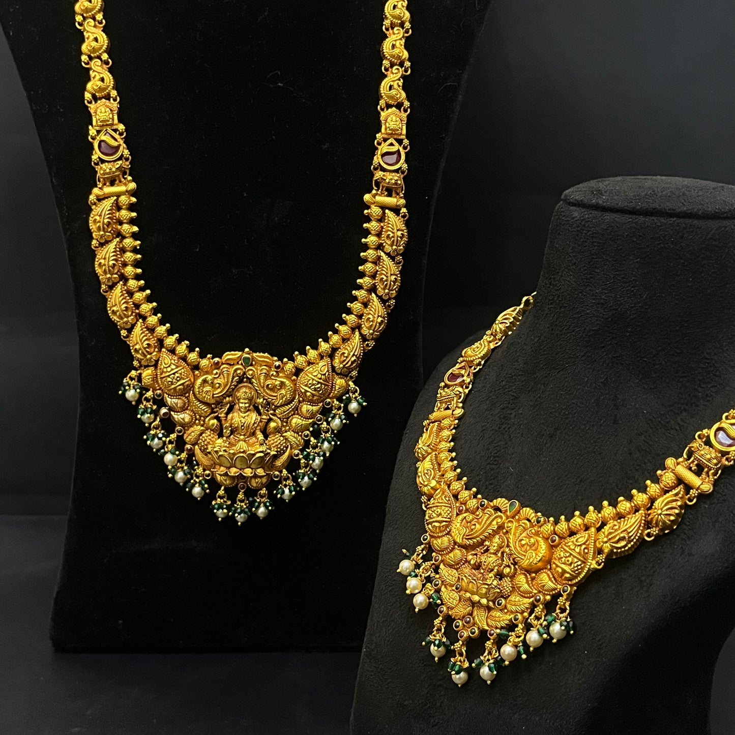 Silver Gold Finished Antique Wedding Set