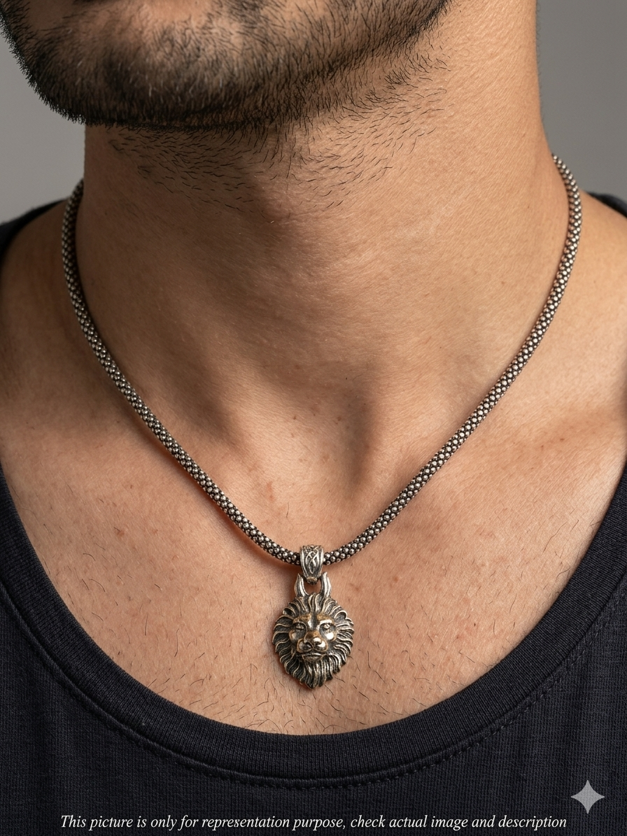 Men's Chain_Italian Oxidised Finished & Loin Dollar