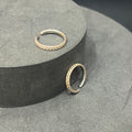 Ladies Toe Rings Two Tone