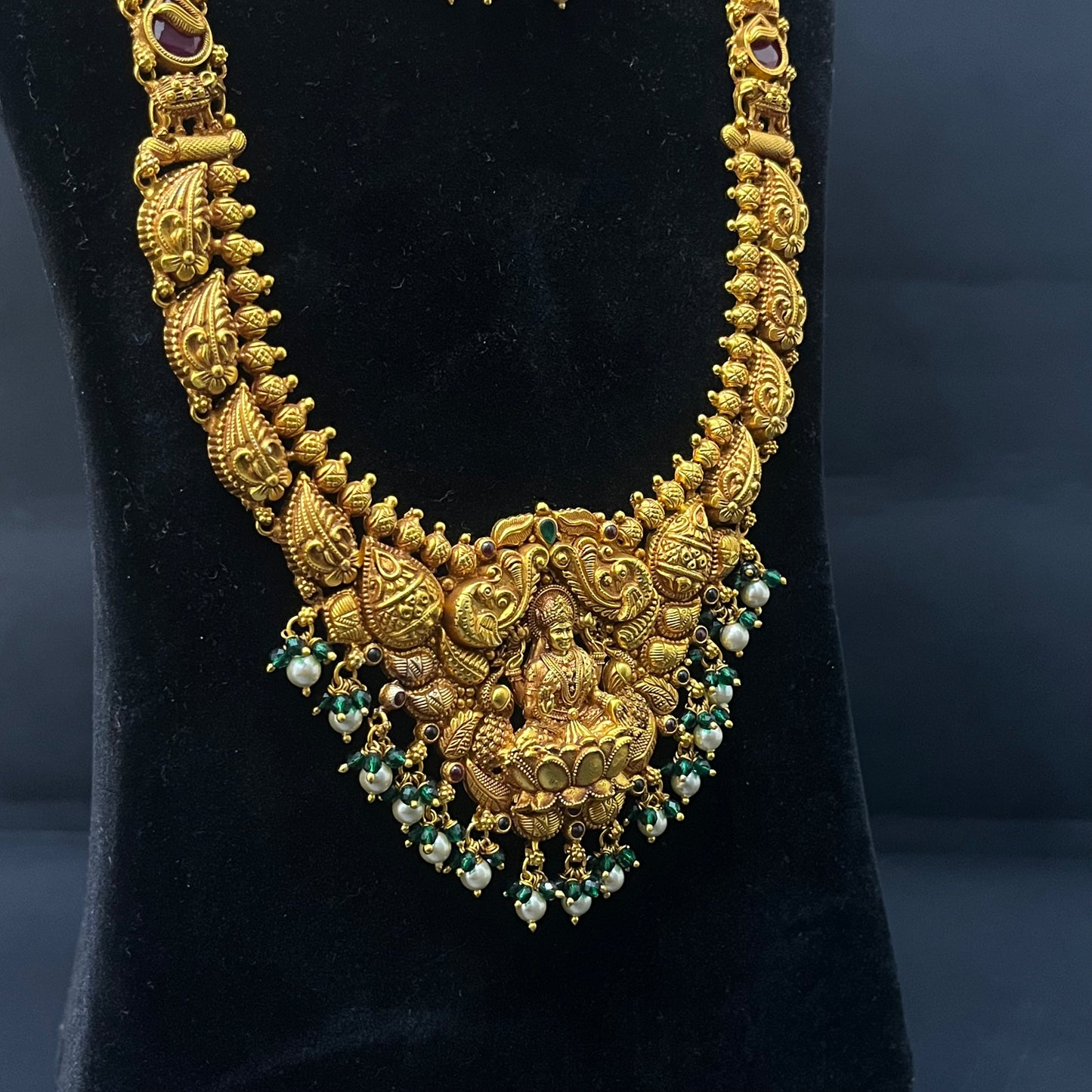 Silver Necklace with Haram Gold Polish Finished