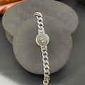Mens  Silver Bracelet  Lion