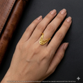 Silver Vanki Ring Gold Finished V06