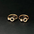Silver Ladies Toe Rings Circle RG