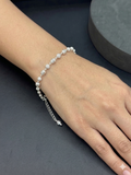 Silver Ladies Bracelet CNC Balls C01