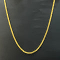 Silver Mens Dual Gold Finished Chain