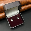 Silver Ladies Stud Heart RG