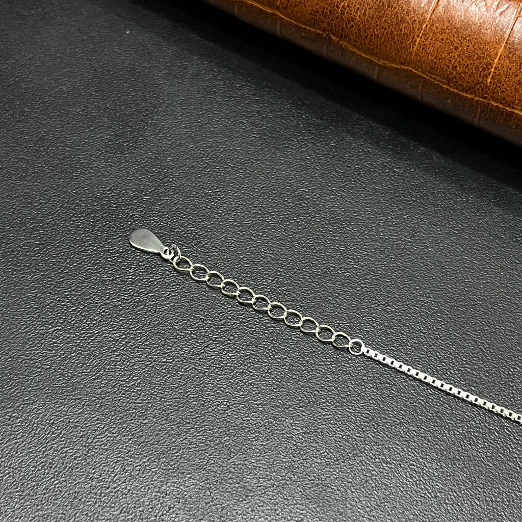 Silver Ladies Bracelet Luna Stone Blue Charms M02 925