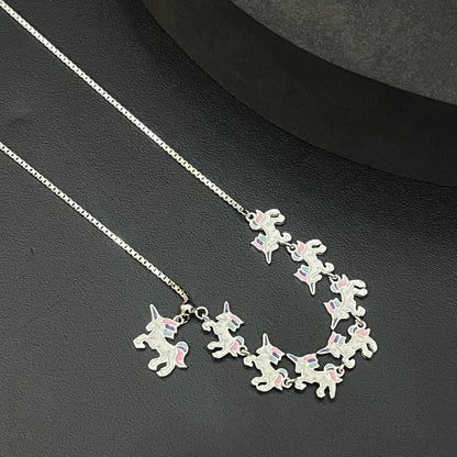 Silver Baby Chain Unicorn