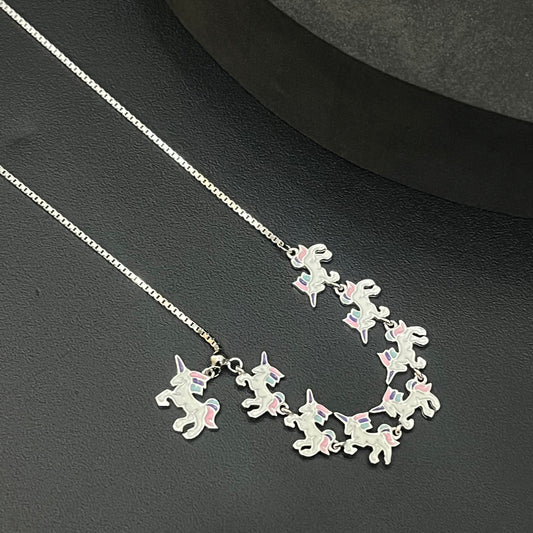 Silver Baby Chain Unicorn