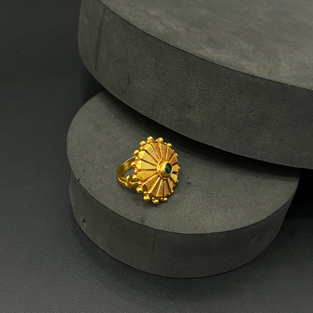 Silver Antique Finished Ring Adjustable Umberlla