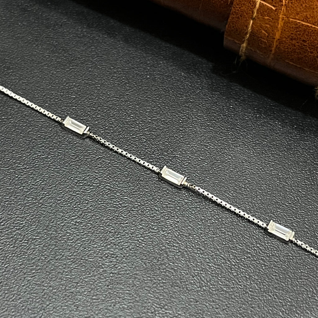 Silver Ladies Bracelet Silver Link Luxe 925