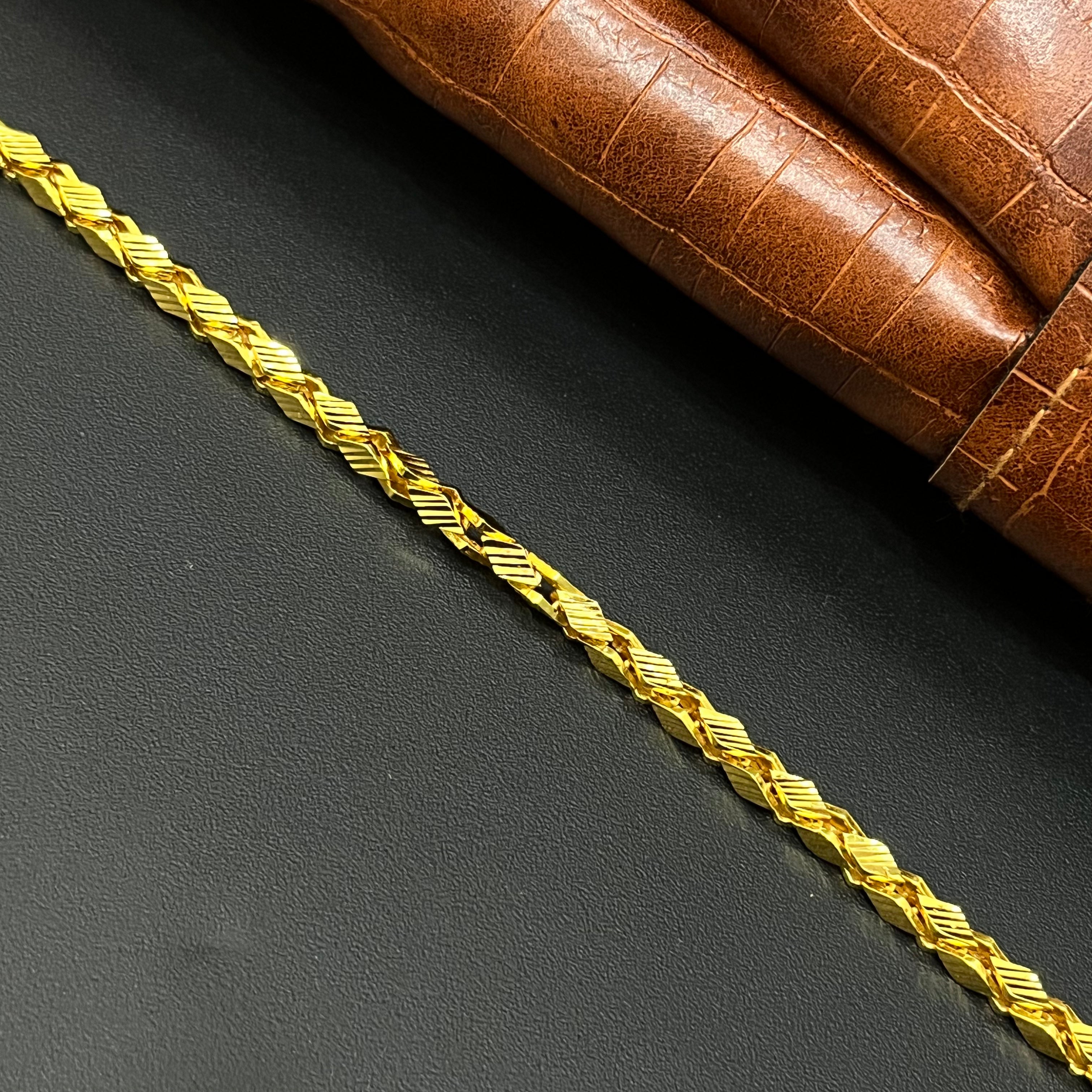 Silver Mens Bracelet  Gold Finish Kathli