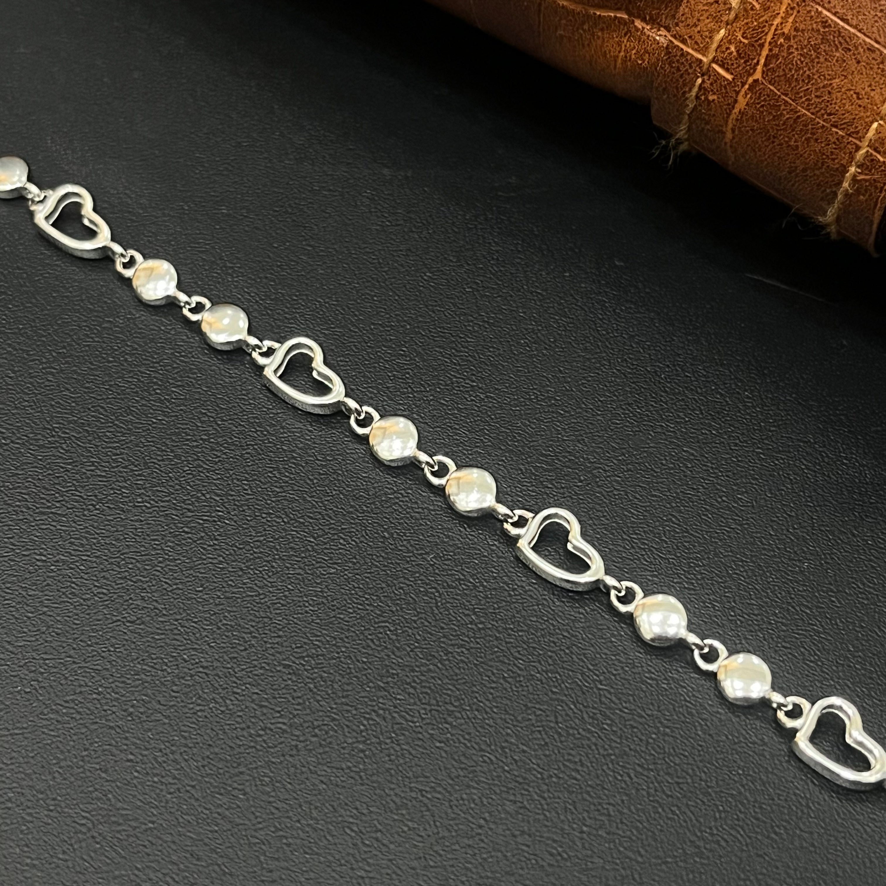 Silver Ladies Bracelet Rhodium R04 925