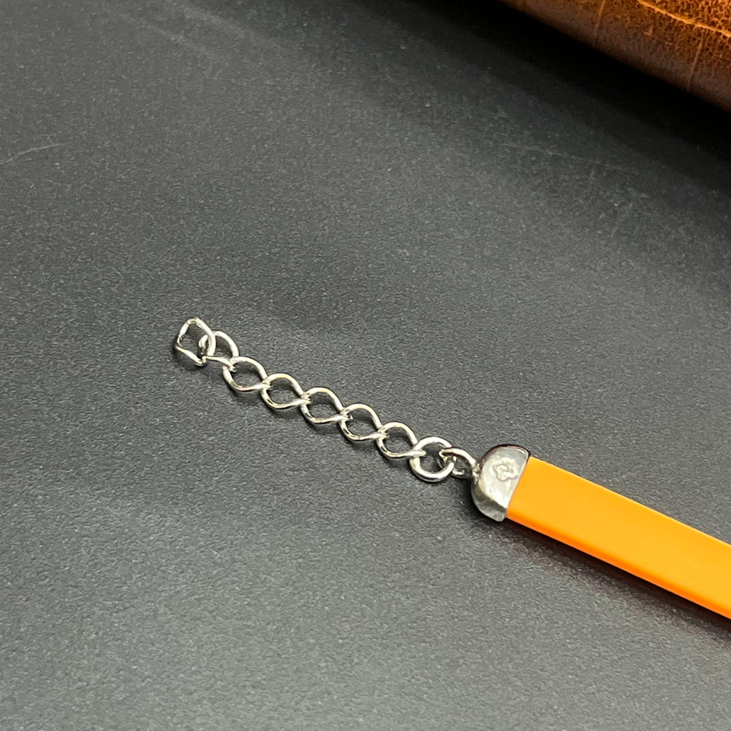 Silver Kids Bracelet Cute Characters Charms Orange Band 925