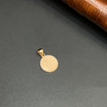 Silver Ladies Pendant Elegant Honeycomb Disc Rose Gold 925
