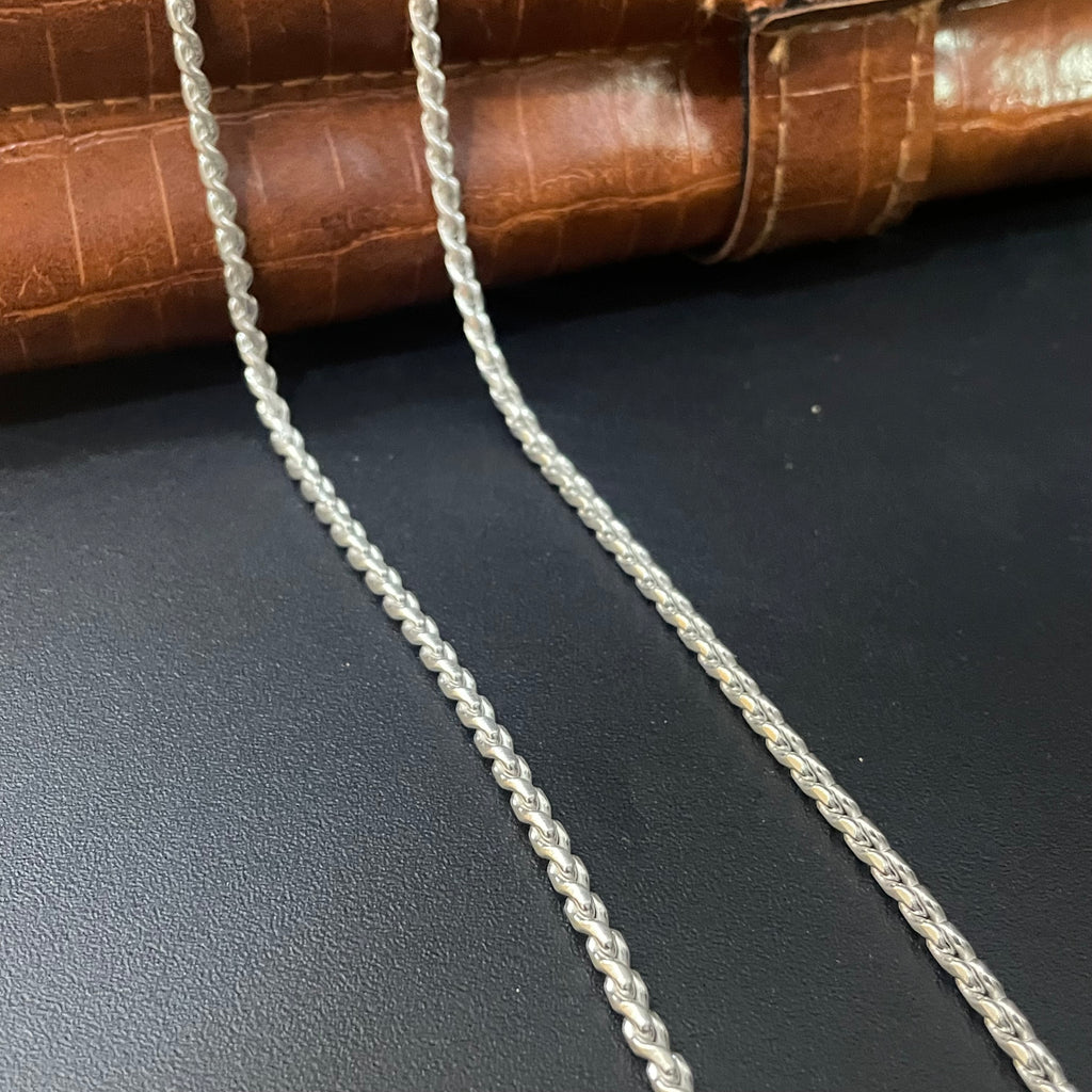 Silver Mens Chain Rope Solid 925