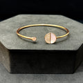 Ladies Silver Gleam Kada RoseGold