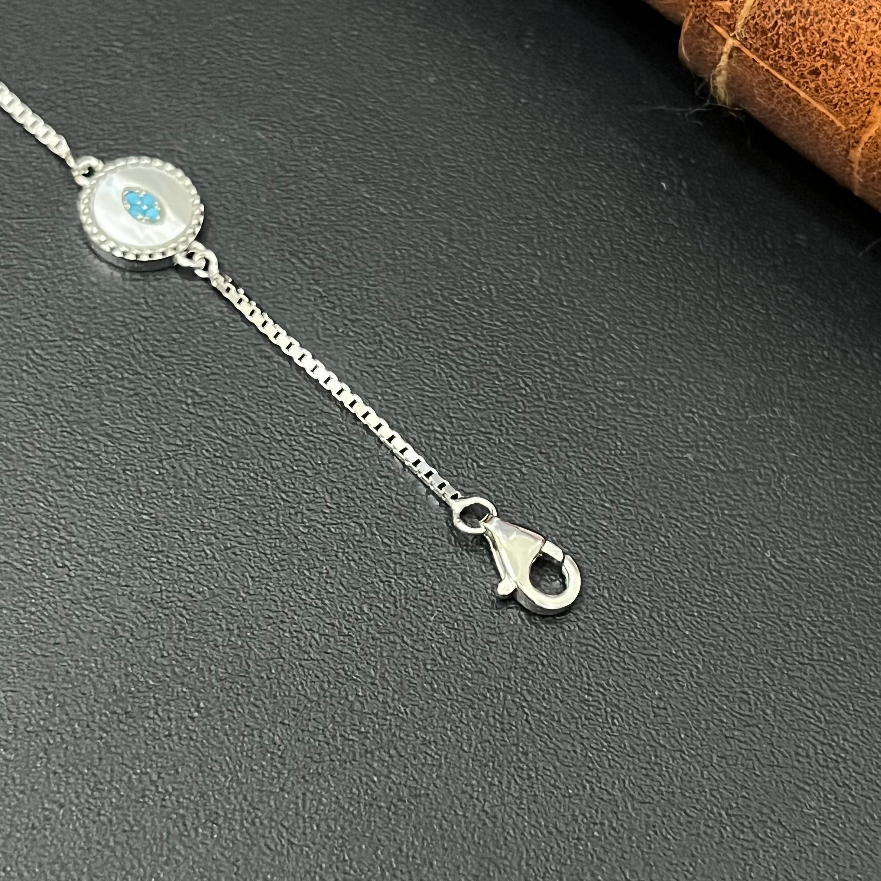 Silver ladies Bracelet Circle MOP 925