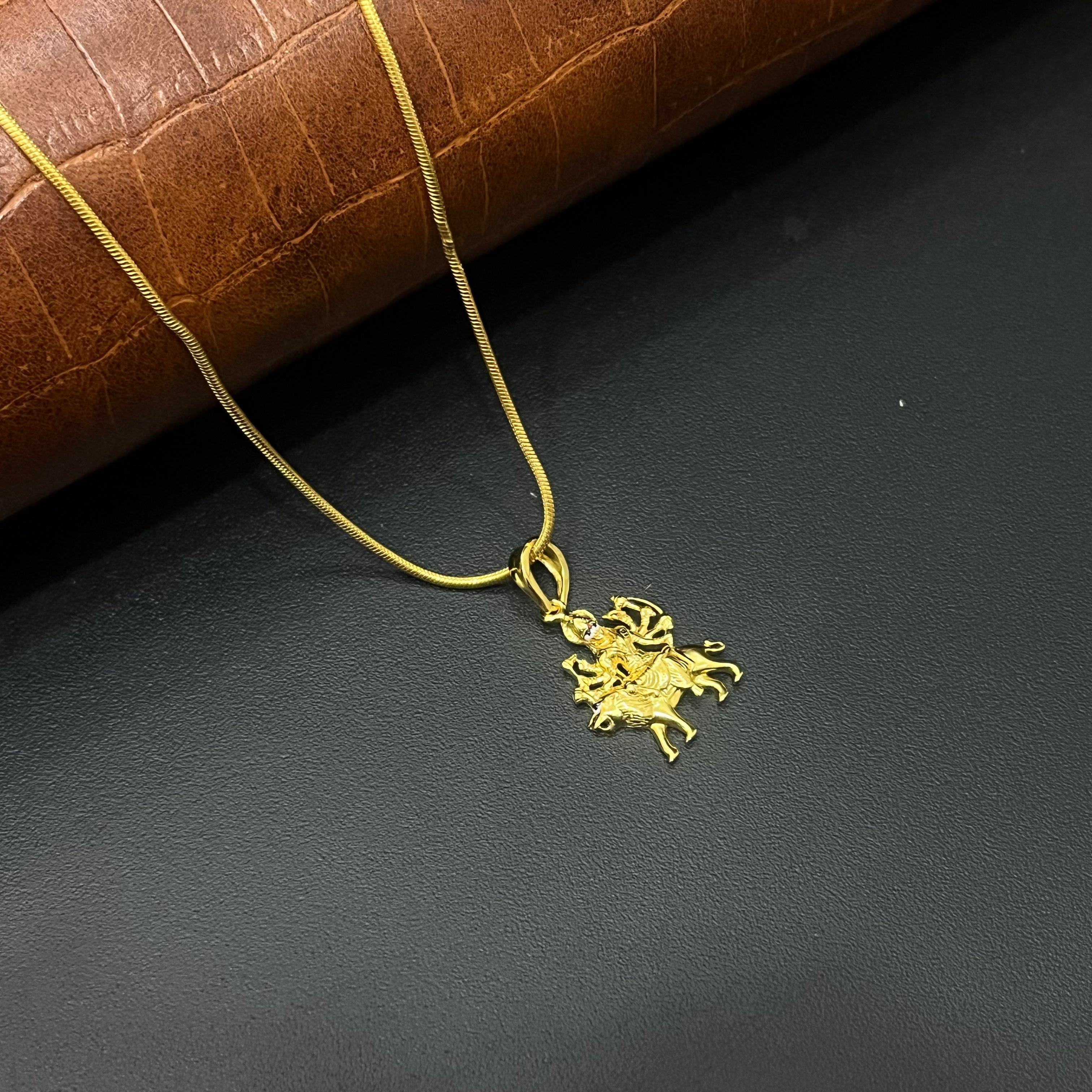 Silver Mata Rani Gold Finished Pendant