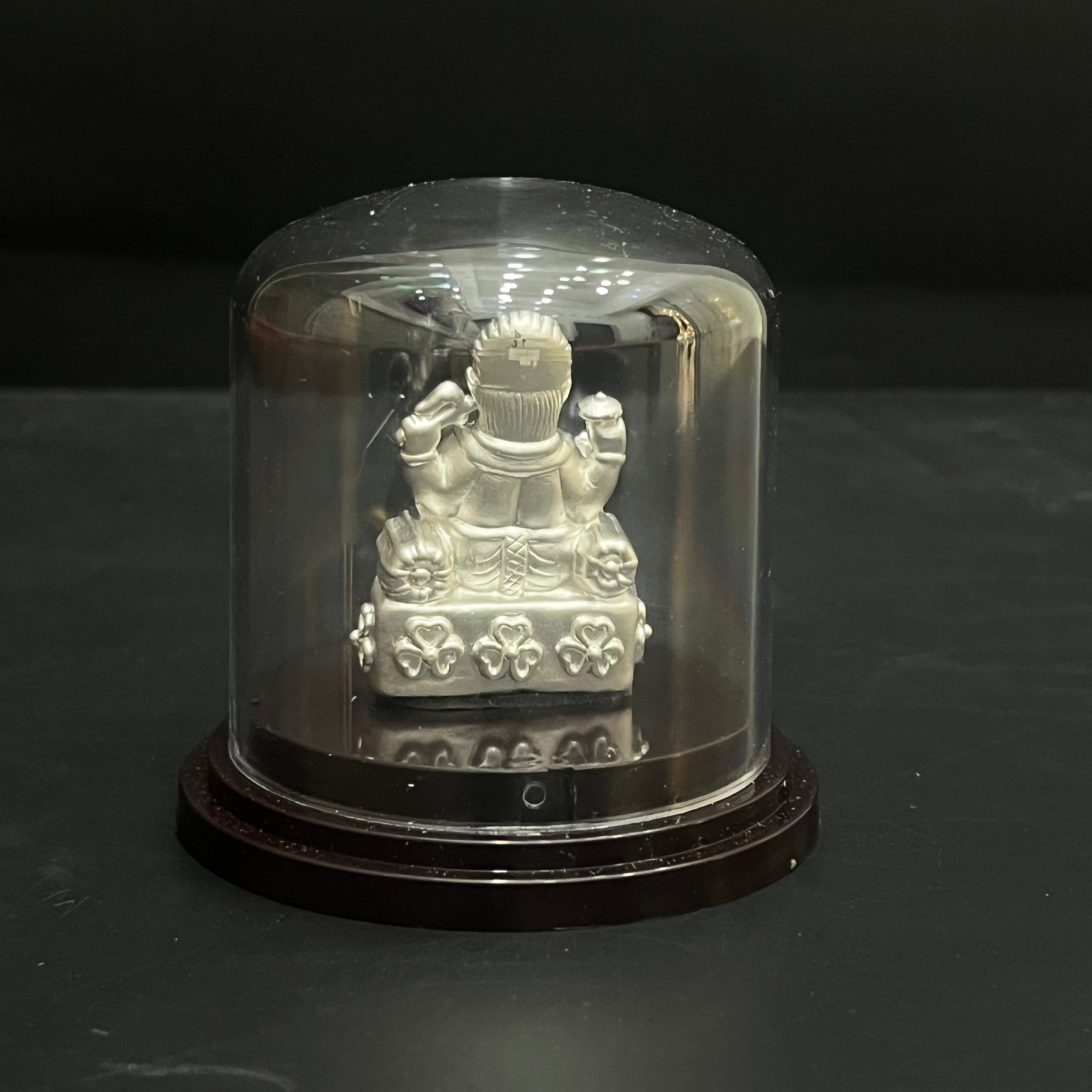 Silver Idol Lalbaugh Ganesha Gold Finish DS02 999