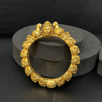 Men's Singam Kada Gold Finished Heavy