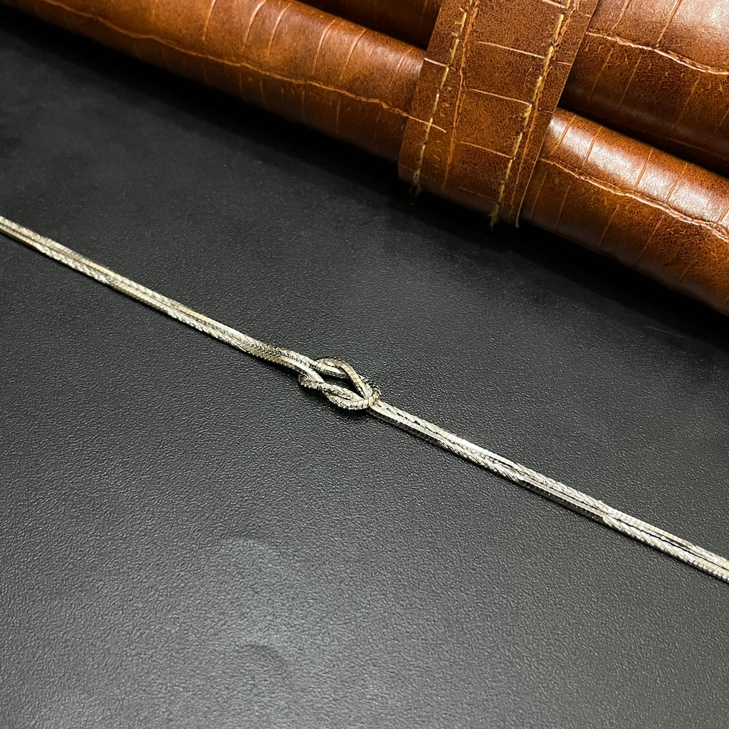 Silver Unisex Bracelet Knot Type 925