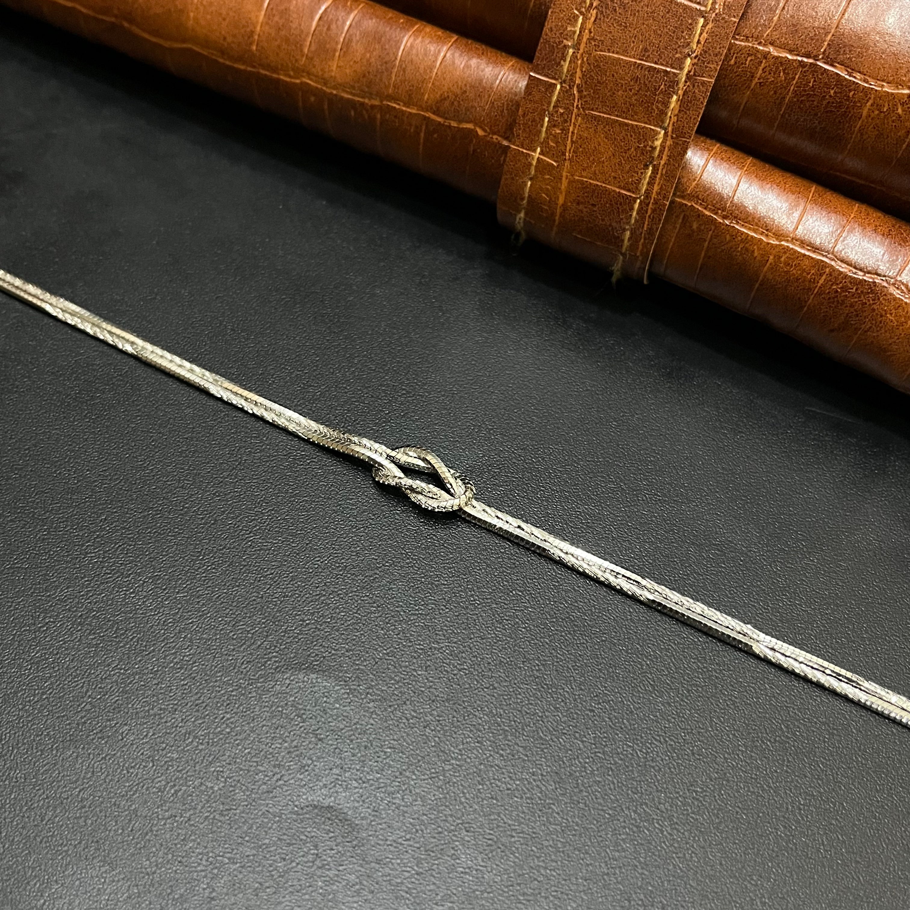 Silver Unisex Bracelet Knot Type 925