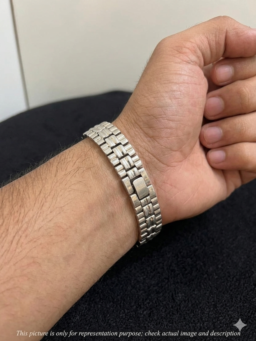 Gents Watch Type bracelet Broad