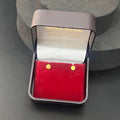 Gold Studs Plain Dot