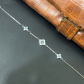 Silver ladies Bracelet Clover MOP 925