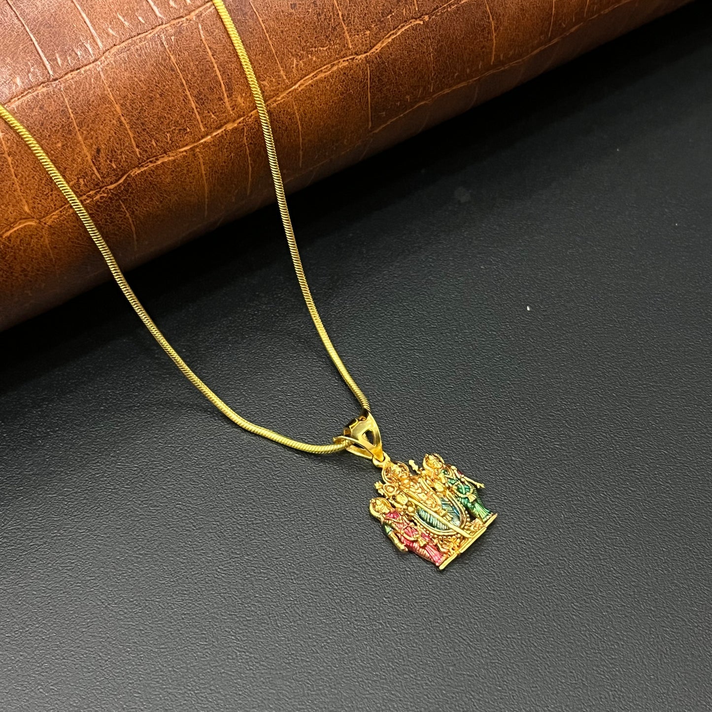 Silver Murgar Family Gold Finished Pendant