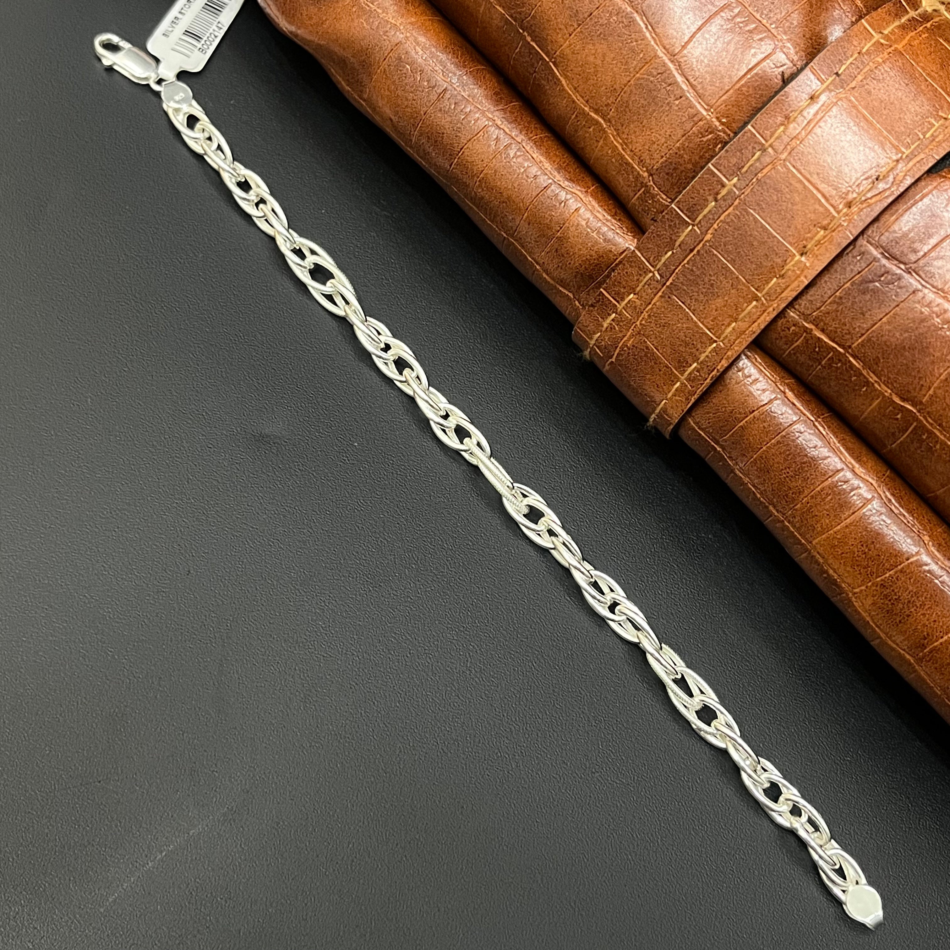 Silver Mens Bracelet Indo Italy MS05 925