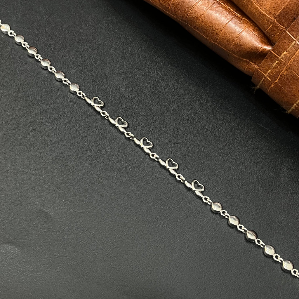 Silver Ladies Bracelet Rhodium R02 925