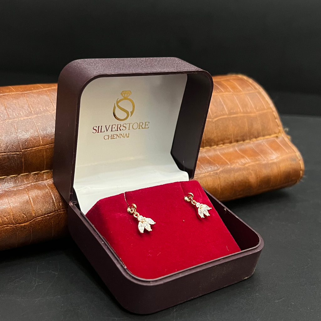 Silver Ladies Bugdi Petal Crystal Rose Gold 925