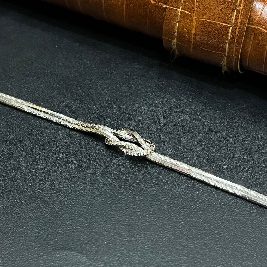 Silver Unisex Bracelet Knot Type 925