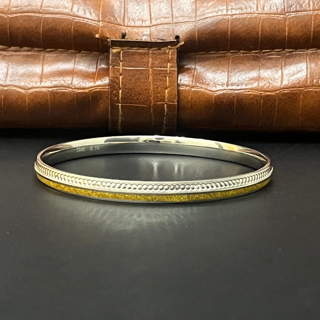 Silver Mens Kada Gold PolishFoil