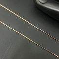 Silver Ladies Anklet Box Cut Rosegold 925