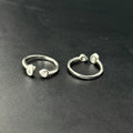 Ladies Silver Toe Rings_Love Dotz SS