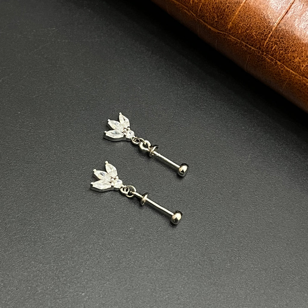 Silver Ladies Bugdi Petal Crystal 925